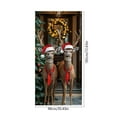 thumbnail image 4 of Christmas Door Curtain Hanging Tapestry Holiday Party Decor Background Cloth for Home Room Door Wall Festival Decoration(H), 4 of 6
