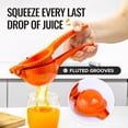 thumbnail image 5 of Premium Metal Orange Squeezer – Heavy-Duty Manual Citrus Juicer for Maximum Juice Extraction – Ergonomic, Easy to Clean, Dishwasher Safe (Orange), 5 of 12