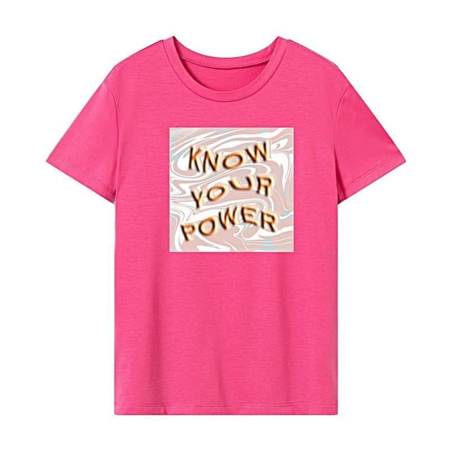 Camiseta de mujer con cuello redondo, camisetas de verano a la moda para el trabajo, calle, oficina, senderismo SG