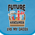 thumbnail image 4 of Inktastic Future Handyman Like Daddy Boys Baby Bib, 4 of 4