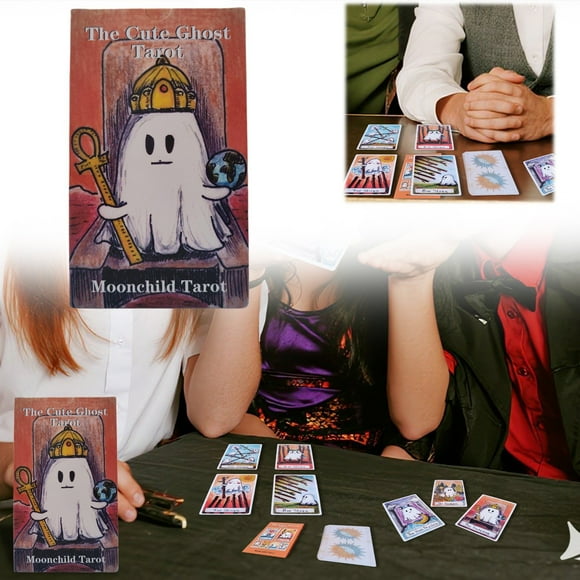 Baraja de cartas de tarot de Halloween para adivinación y noches de juegos. Actividades de interior. Perfecto para adolescentes y adultos a partir de 7 años.