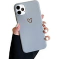thumbnail image 1 of Case Compatible with iPhone Case, Fashion Cute Love-Heart Shape Case, Liquid Silicone Gel Rubber Phone Case, Shockproof Soft TPU Back Cover Protective Case with Heart Pattern, 1 of 6