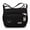 Black, variant on Multi-pocket crossbody bag for women, nylon, shoulder messenger travel handbag with adjustable strap