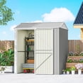 thumbnail image 2 of Outsunny Remise de Rangement Extérieure 7 Pieds x 6 Pieds de Hauteur, Remise Imperméable, Gris Argenté, 2 of 10