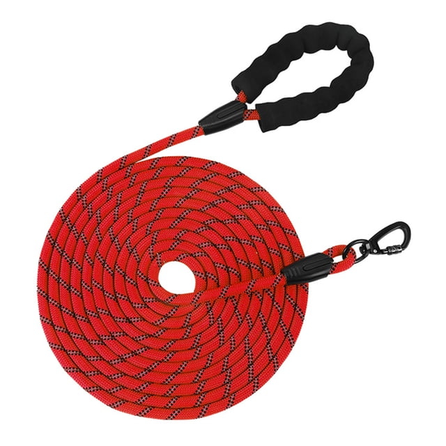Pet Leash Heavy Duty Rope Leash for Medium And Large Dogs with Elastic Cushioning And Reflective Strips Extra Long Durable Nylon Webbing for Safe Night Walks And Outdoor Training