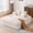 Beige, variant on Noble House Heliox 68" Oversized Chaise Lounge Chair, Plush Corduroy Sleeper Sofa Bed with Removable Pillows, Beige