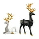 thumbnail image 1 of 1 par Rendier Standbeelden Beeldje Herten Minnaar Art Elanden Paar Standbeeld Negro + Blanco, 1 of 9