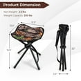 thumbnail image 5 of Costway 2 Pack Folding Hunting Stool Lightweight Foldable Outdoor Stool Seat, 5 of 10