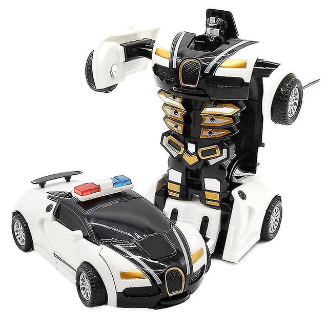 Lyt 2 In 1 Deformation Robot Kit 12-13cm One Step Deformation Toy Car Model Children's Toy Birthday Gift-c
