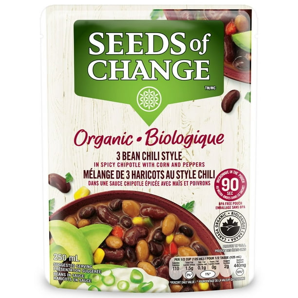 Mélange de 3 haricots au style chili Seeds of Change® 250 mL