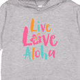 thumbnail image 3 of Inktastic Live Love Aloha Toddler Hoodie, 3 of 4