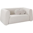 thumbnail image 6 of Meridian Furniture Abbington Contemporary Boucle Fabric Loveseat in Cream, 6 of 19