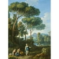 thumbnail image 3 of Jan Frans Van Bloemen 11x14 Black Modern Framed Museum Art Print Titled - View of the Roman Campagna with Figures Conversing (circa 1725), 3 of 5