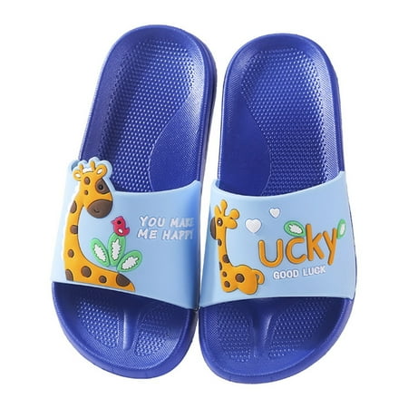 

Dyfzdhu Children Shoes Cute Giraffe Patterns Indoor Bathing Home Slippers Summer Kids Sandals