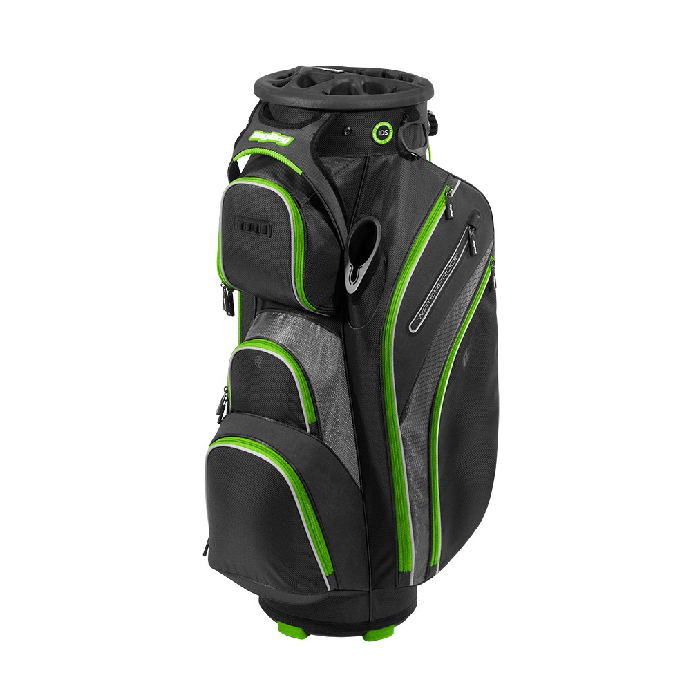 Bag Boy Golf Revolver XP Cart Bag Black / Charcoal / Lime