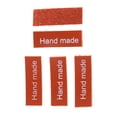 thumbnail image 3 of 20x Etiquetas de cuero s hechos a mano Etiquetas Costura Artesanía Bolsa de ropa Accesorio naranja Hugo Etiquetas de etiqueta hechas a mano, 3 of 4