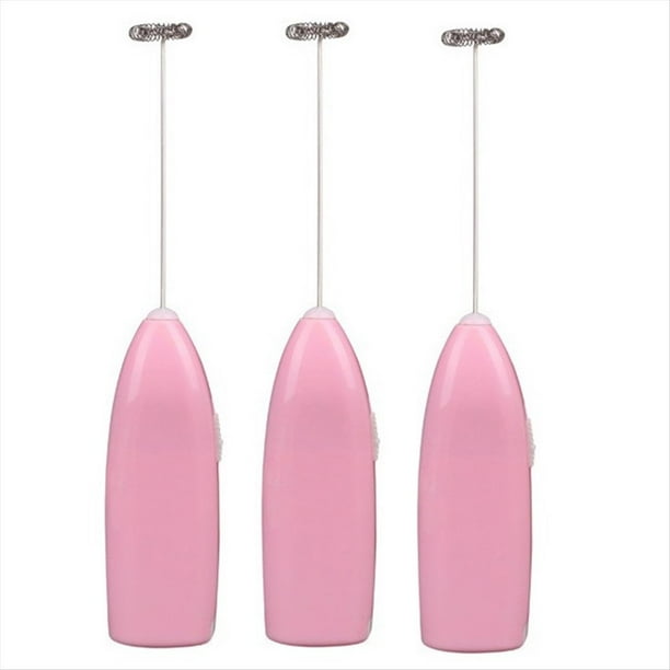 Agitador Completamente Automático de Café Barra de Agitación de Leche Bubbler Batidor de Huevo Eléctrico Mini Batidor de Huevo Crema Batidor Rosa