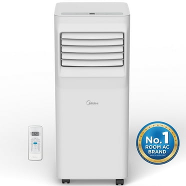 Midea 5,000 BTU Portable Air Conditioner, Cools up to 150 Sq. Ft., White, 1 Count