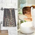 thumbnail image 7 of Yayeee 2 Pack Hand Towels for Bathroom 100% Cotton 16" x 28" Soft Absorbent Kitchen Towel, Skeleton with Flowers Pattern, 7 of 7