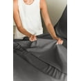 thumbnail image 5 of CGK Linens 4-Piece Ultra Soft & Comfy Hotel Luxury Sheet Set - Queen Size Cooling Bed Sheet Fits 8"-16" Mattresses, Charcoal, 5 of 7