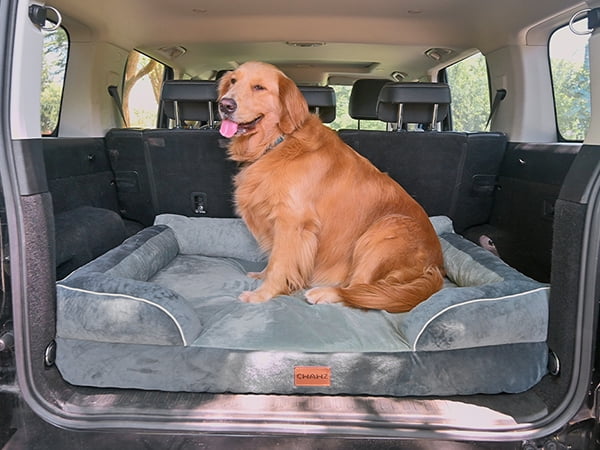 Bestco 36" Orthopedic Dog Bed for Large Dogs with Egg Crate Foam Removable Washable Cover Dark Gray