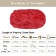thumbnail image 4 of Unique Bargains Super Bulky Polyester Red Velvet Chenille Yarn, 87 Yards, 4 of 7