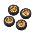thumbnail image 3 of 1:10 RC Car Wheels And Tires Set,Aluminum Alloy RC Wheel Rim And Rubber Tires Set For 1:10 Remote Control Car, 3 of 8