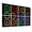 Color 2, variant on 8 Pack Art Acoustic Panels Sound Absorbing Colorful Geometric Vibrant Circles Neon Squares Decorative Soundproof Wall Panels Self Adhesive for Nursery Game Room Bedroom 48"x32"