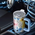 thumbnail image 6 of OBREWU Pioneer Flower Tumbler with Handle and Lid,Pioneer Flower 40oz Double Wall Vacuum Insulated Tumbler,Cups Gift for Women and Men, 6 of 7