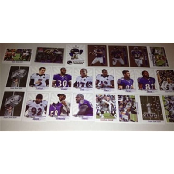 2013 Panini Stickers w Foils Baltimore Ravens Team Set w Super Bowl 23 Cards