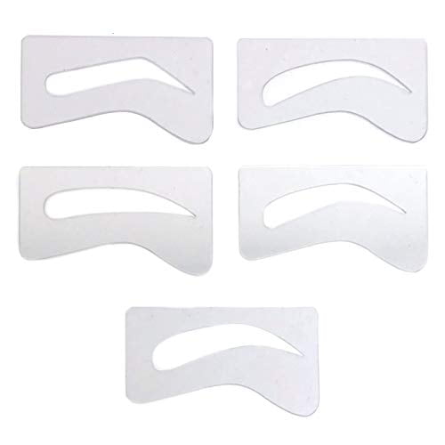 Eyebrow Stencils for Microblading and Permanent Makeup Eyebrows Thick Thin Stencil Makeup Styles (Lush)