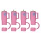thumbnail image 1 of Straw Covers Dustproof Decorative Splash Proof Odorless Reusable Straw Toppers for Party ShoppingTravelling Camping 4 Cup Straw Caps, 1 of 5