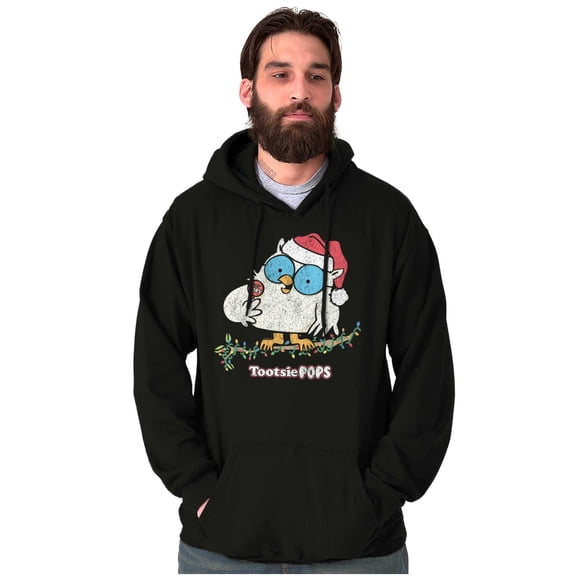 Tootsie Mr. Owl Christmas Santa Hoodie Sweatshirt Women Men Brisco Brands S