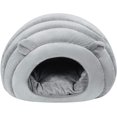 thumbnail image 2 of Cálida perrera para gatos con cúpula suave, cama para gatitos, perrera, acogedora cesta para perros, cama interior para mascotas, saco de dormir con cojín extraíble para cachorros y animales pequeños, 2 of 5