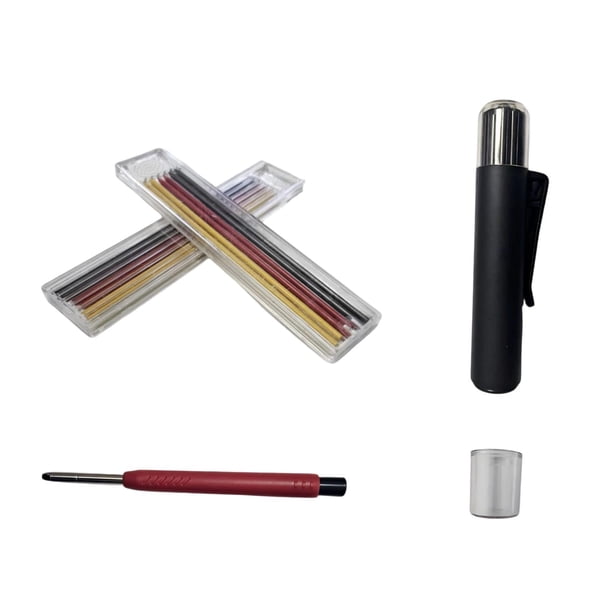 Lápiz de carpintero con agujero profundo, marcador, juego para dibujar, escribir, perforar. Estilo C