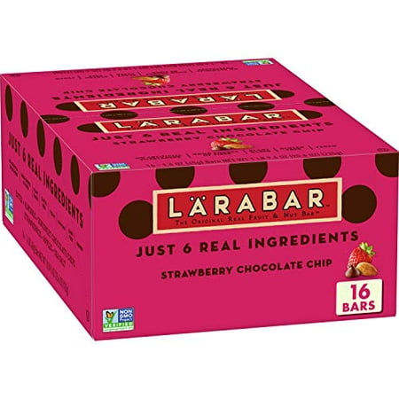Larabar Strawberry Chocolate Chip Gluten Free Vegan Fruit & Bar 16 Ct