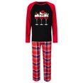 thumbnail image 2 of HomeDM Pajamas for Family Matching Family Pajamas Sets Christmas PJ's Letter Print Top and Plaid Bottom Sleepwear Jammies（Men Size XXXL）, 2 of 5