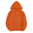 thumbnail image 5 of CIENVNSTG Women's 2026 Spring Fall Long Sleeve Hoodies Solid Color Oversized Pullover with Pocket Trendy Sweatshirt Tops for Daily Life and Casual Outings Orange 3XL, 5 of 6