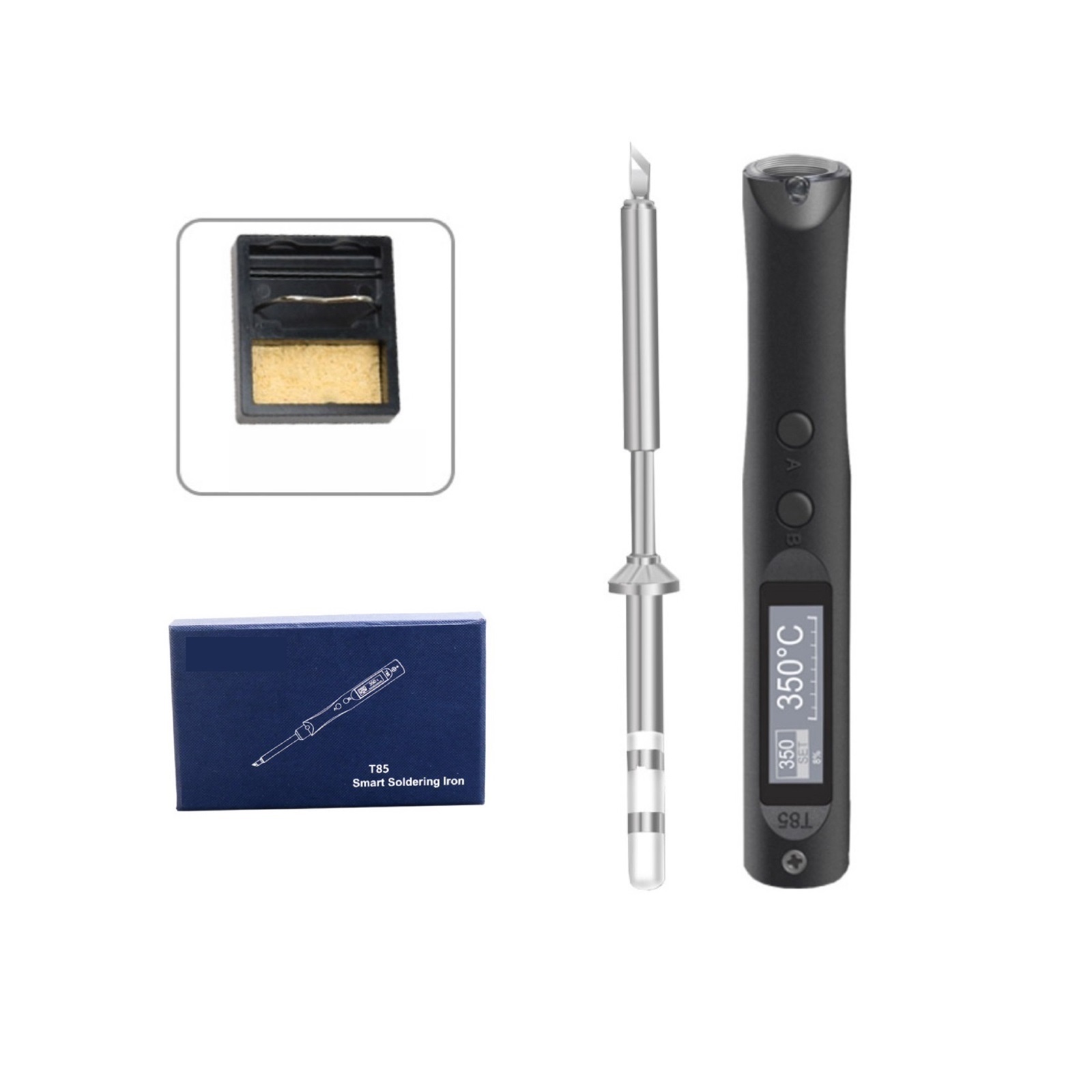 Smart Electric Soldering Iron , Adjustable Constant Temperature Fast Heat Portable Soldering Station Kit,Electric Soldering Iron Kit Set