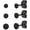 Dot Set-Black, variant on 3 Pairs Titanium Stud Earrings Set, Hypoallergenic Women Earrings Nickel Free Earrings for Sensitive Ears Classic Dainty Earring Studs