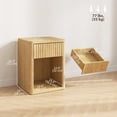 thumbnail image 3 of HOMCOM Modern Nightstand Set of 2, Bedside Table for Bedroom, Oak, 3 of 10