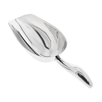 - Stainless Steel Small Scoop for Dry Foods, Ice Bucket, Popcorn, Candy, Coffee Beans, Animal Food and More - 6 Oz, 9.2 x 3.3 inches