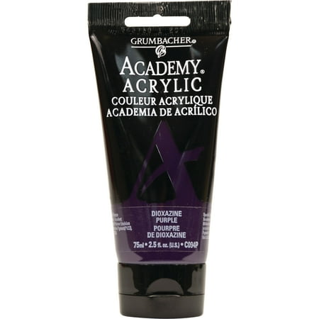 UPC: 0014173374110 | Grumbacher Academy Acrylic  75ml Tube  Dioxazine Purple