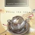 thumbnail image 2 of Stainless Steel Loose Tea Infuser - Leaf Strainer Filter Diffuser, with Plate, for Kitchen, Office, Tea House, 2 of 6