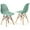 Green, variant on Gymax 2PCS Modern DSW Dining Chair Office Home w/ Mesh Design Wooden Legs Green