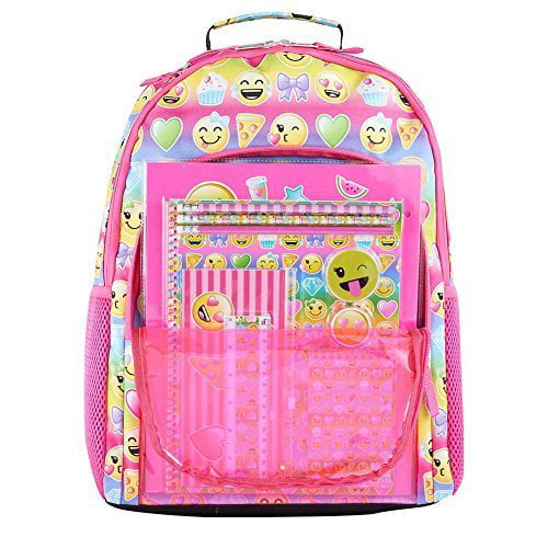 Kids Emoji Backpack and Stationary Back to School Set | Walmart Canada