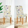 thumbnail image 3 of Yayeee 2 Pack Dining Chair Covers Stretch Parson Chairs Slipcovers Seat Protector, Blue Floral Rabbit, 3 of 6