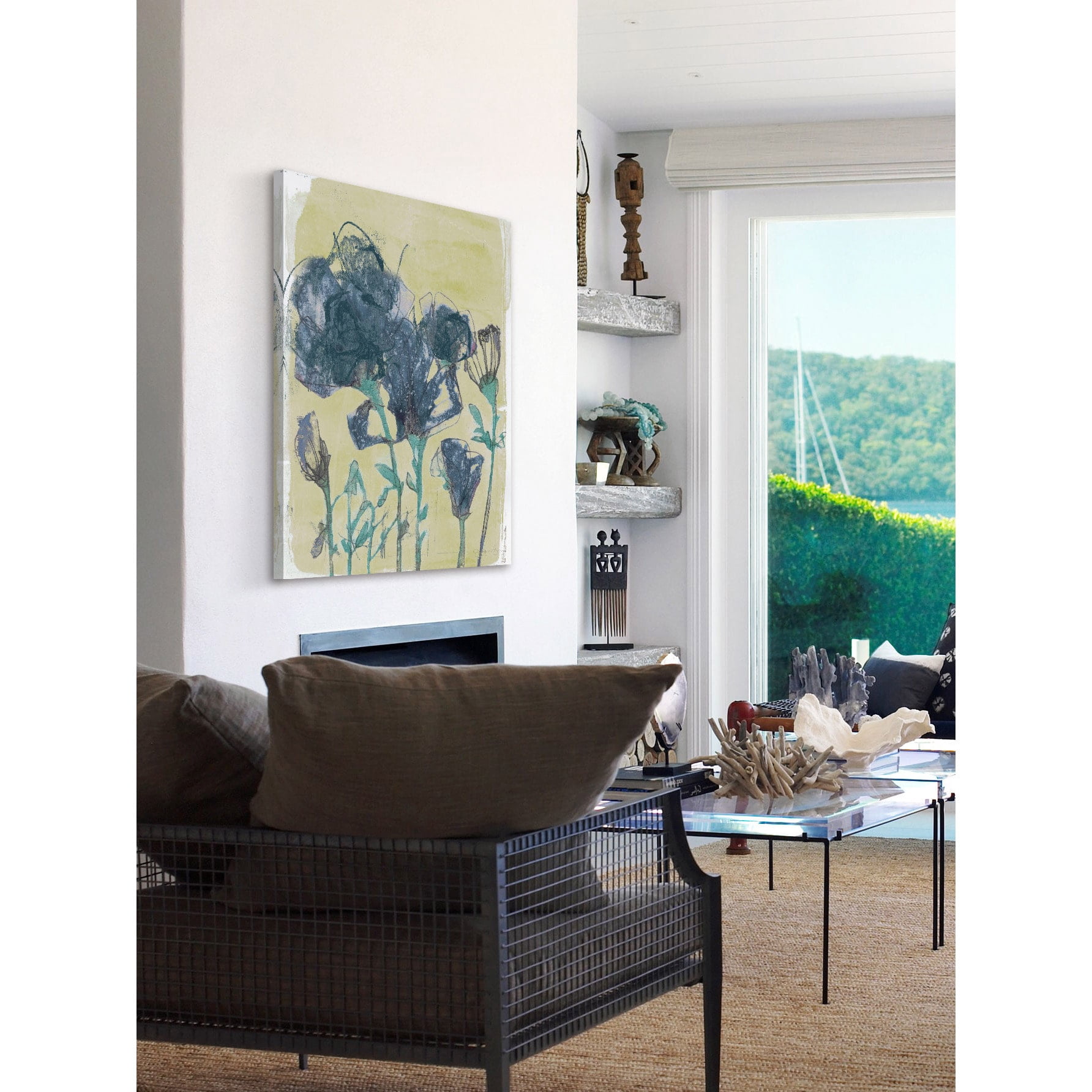 Marmont Hill "Floral Vignette III" Painting Print on Wrapped Canvas