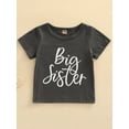 thumbnail image 2 of Baby Romper / Kids T-Shirt Letter Print Short Sleeve Round Neck Breathable Brothers and Sisters T-Shirt / Jumpsuit, 2 of 9