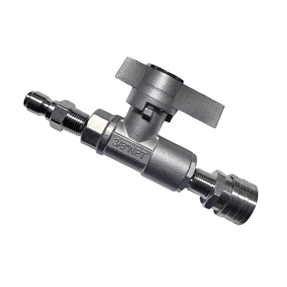 DN10 5000PSI Ball Valves Pressure Washer Steel Build with 3/8Inch Ball Valves For Pressure Washer Hose Foam 3/8Inch Thread